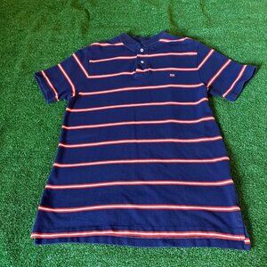 Polo Jeans Co Ralph Lauren American Flag Striped Blue Vintage Y2K Shirt Size M